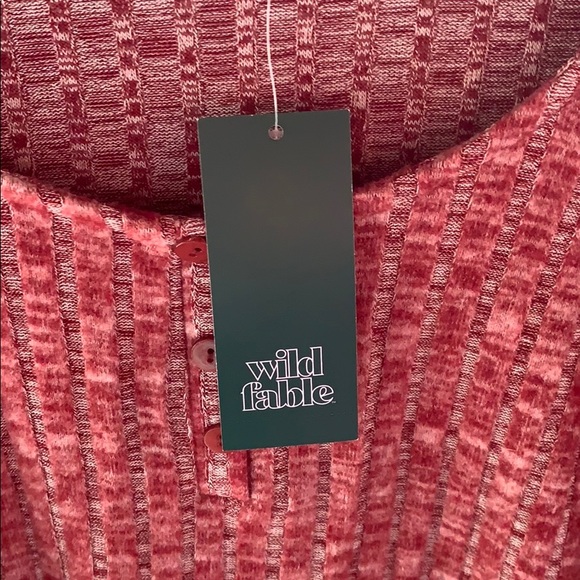 Wild Fable Berry Maroon Long Sleeve Top XS - Picture 4 of 9